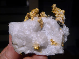 Whitney gold in hand sample