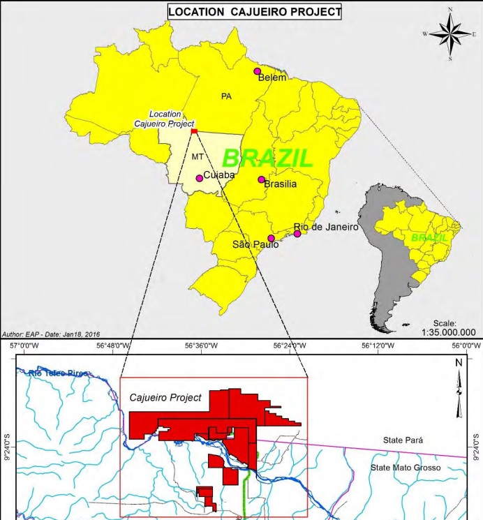 Equitas Resources EQT Cajueiro Location